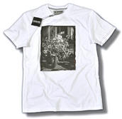 View Item Lambretta London Mod Scooter Lamps T Shirt White